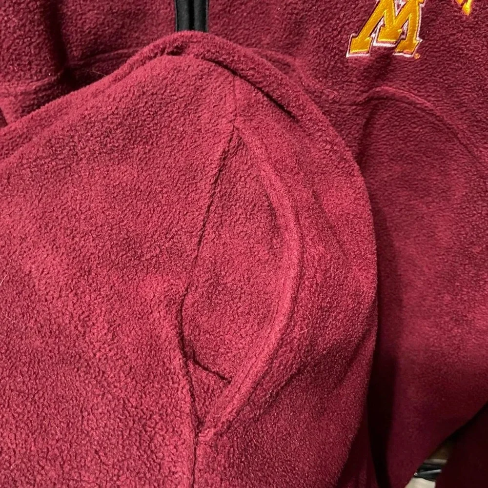 Minnesota Golden gophers college sports fleece 1/4 zip Vintage 2000s sweatshirt - Picture 4 of 7
